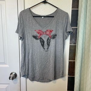 Cow graphic tee